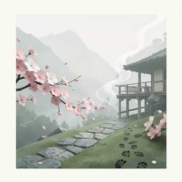 山中的栀子花开又落 - 铃小花