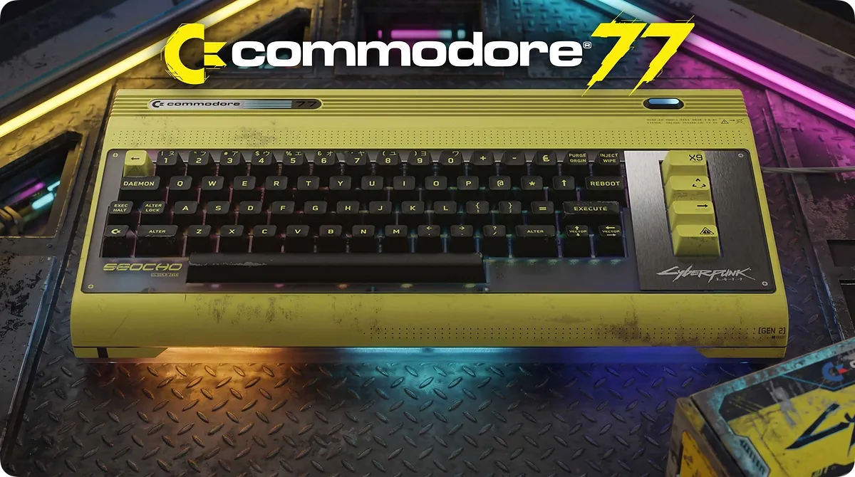 Commodore 与 CDPR 推出《赛博朋克 2077》联名复古电脑